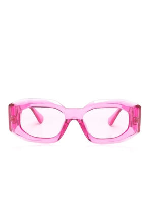 Versace Eyewear Medusa Biggie transparent-design sunglasses - Pink