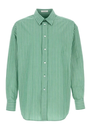 The Row striped cotton shirt - Green