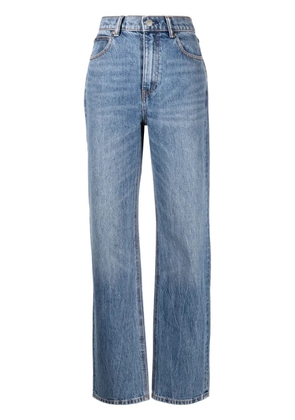 Alexander Wang mid-rise straight-leg jeans - Blue