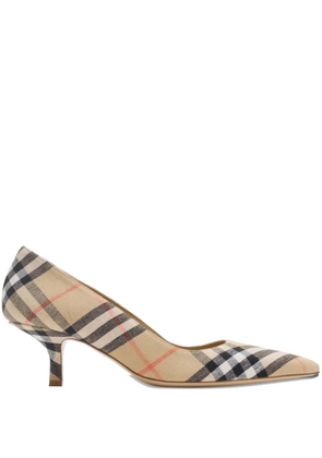 Burberry 55mm Check Dame pumps - Neutrals