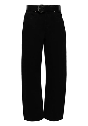 Alexander Wang belted-waist wide-leg trousers - Black