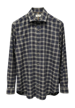 Alley Docks 963 checked shirt - Blue