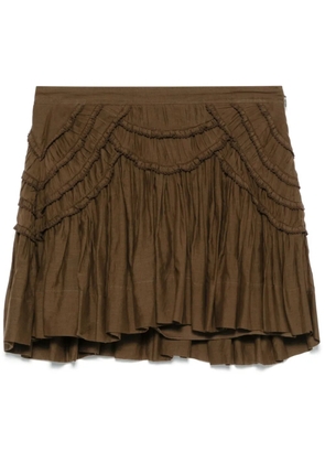 MARANT ÉTOILE Ceola mini skirt - Brown