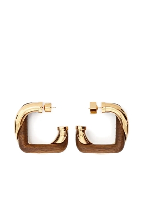 Jacquemus square hoop earrings - Gold