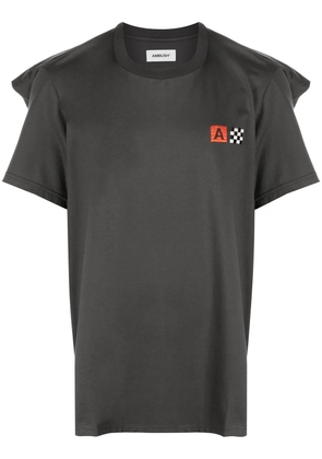 AMBUSH folded-edge crew-neck T-shirt - Grey