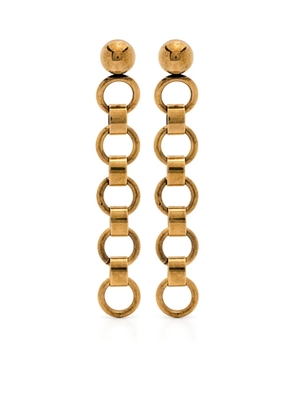 Jil Sander drop earrings - Gold