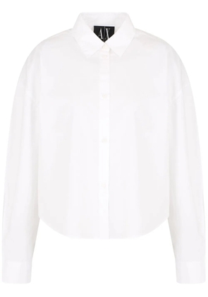 Armani Exchange logo-embroidered shirt - White