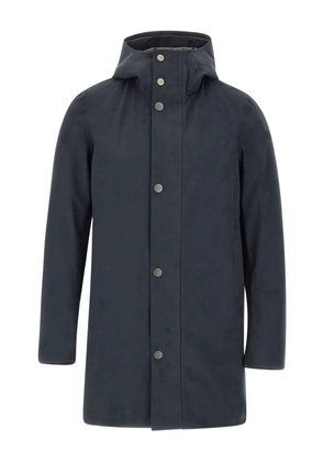 RRD button hooded coat - Blue
