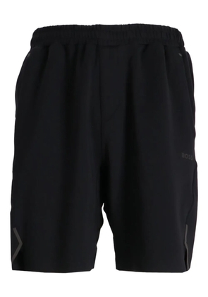 BOSS elasticated-waistband track shorts - Black
