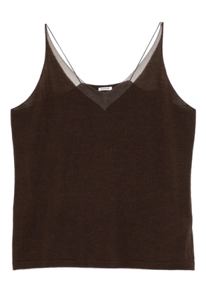 YEAREAST V-neck top - Brown