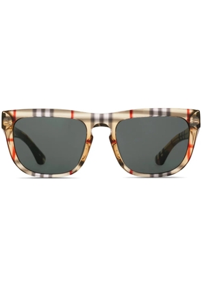 Burberry Eyewear Vintage Check square-frame sunglasses - Neutrals