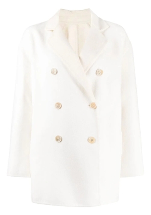 Lorena Antoniazzi double-breasted fastening coat - White
