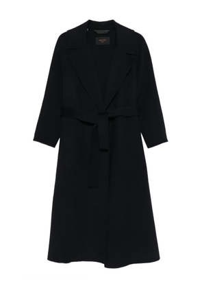 Paltò Paola belted wrap coat - Blue