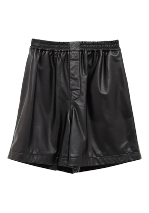 LOEWE leather shorts - Black