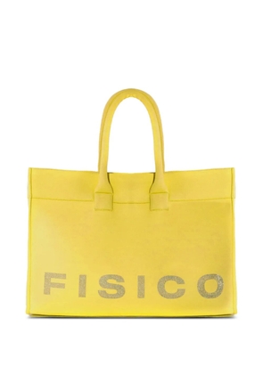 Fisico crystal-embellished tote bag - Yellow