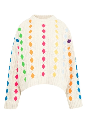 Mira Mikati Harlequin sweater - Neutrals