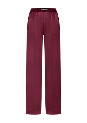 TOM FORD satin trousers - Red