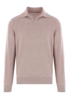 Brunello Cucinelli polo-neck cashmere sweater - Neutrals