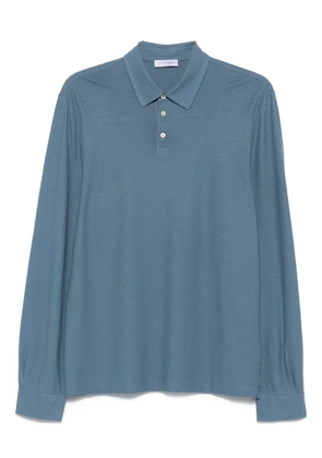 Gran Sasso long-sleeves polo shirt - Blue