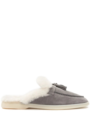 Scarosso Lucrezia suede mules - Grey