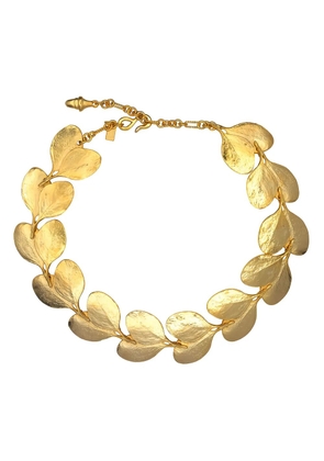 Kenneth Jay Lane Leaves-charm necklace - Gold