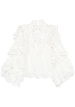 ZIMMERMANN Crush Heart blouse - White