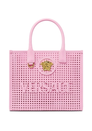 Versace small La Medusa laser-cut tote bag - Pink