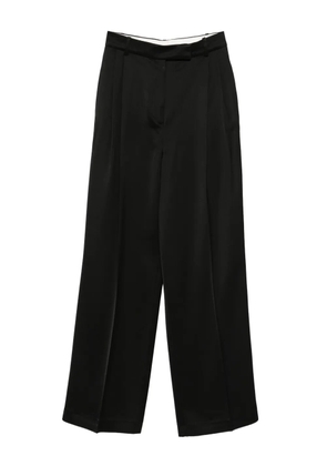 Róhe high-waist satin trousers - Black