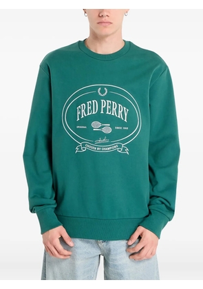 Fred Perry graphic crew-neck sweatshirt - Green