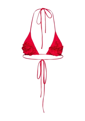 Magda Butrym Floral bikini top - Red
