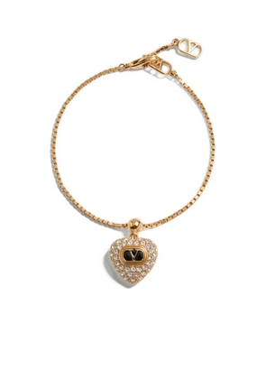 Valentino Garavani Coeur Royal Swarovski-crystals bracelet - Gold