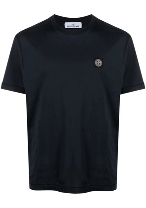 Stone Island Compass-patch cotton T-shirt - Blue