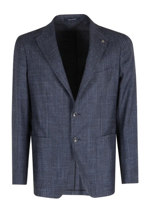 Tagliatore check jacket - Blue