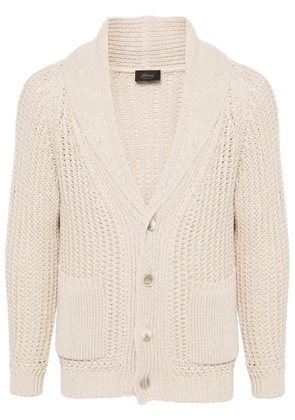 Brioni crochet-knit cardigan - Neutrals
