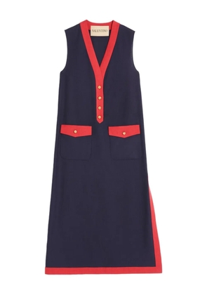 Valentino Garavani linen midi dress - Blue