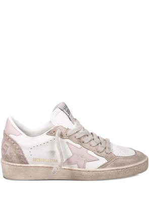 Golden Goose Ball Star suede-panel star sneakers - Neutrals