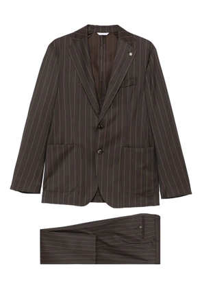 Manuel Ritz pinstripe blazer - Brown