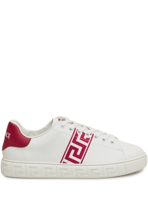 Versace Greca-print sneakers - White