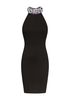AREA crystal-embellished minidress - Black