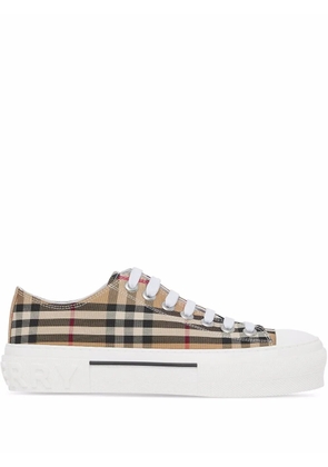 Burberry Vintage check cotton sneakers - Neutrals