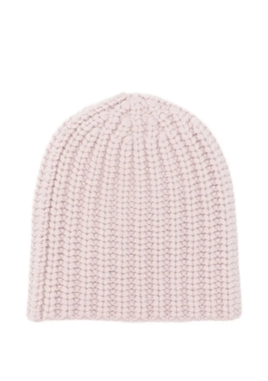 Liska ribbed cashmere beanie - Pink