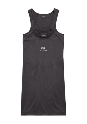 Balenciaga layered sleeveless dress - Black