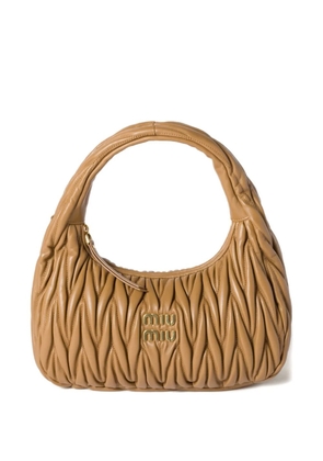 Miu Miu Wander matelassé shoulder bag - Brown