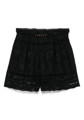 Ermanno Scervino broderie-anglaise shorts - Black