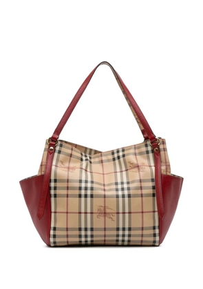 Burberry Pre-Owned 2000-2017 Small Haymarket Check Coated Canvas Canterbury tote bag - Brown