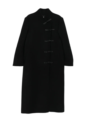 Róhe band-collar toggle coat - Black