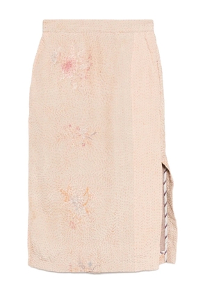 By Walid Piano Shawl Louisa skirt - Neutrals