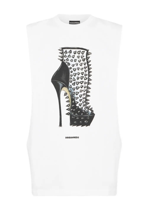 DSQUARED2 graphic-print Iconique tank top - White