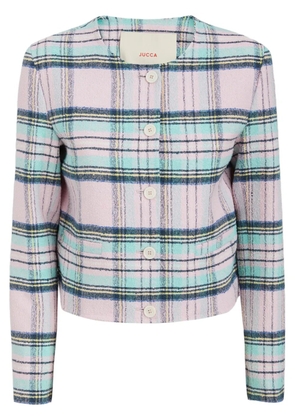 jucca approved checked jacket - Pink