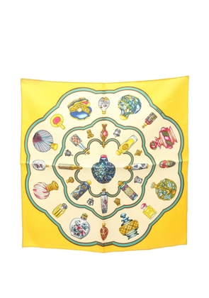 Hermès Pre-Owned 2010 Carré 45 Qu'importe Le Flacon scarf - Yellow